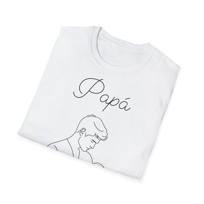 Vínculo Paterno - Camiseta con Dibujo de Padre y Bebé