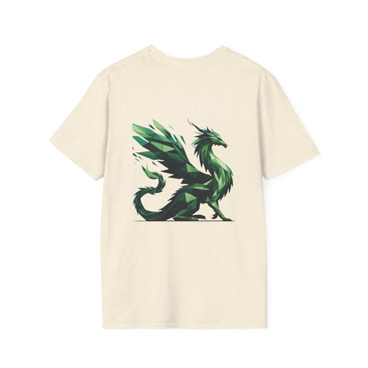 Camiseta Unisex Dragón Verde de PrintAlchemyst - Majestad y Misticismo