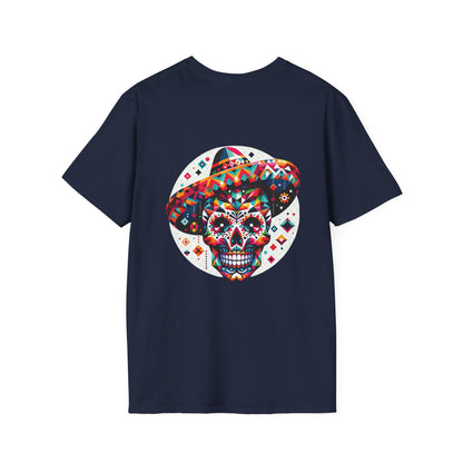 Espíritu Festivo - Camiseta con Calavera Mexicana Multicolor