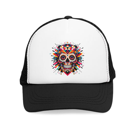 Gorra de Malla "Calavera Mexicana Vibrante"