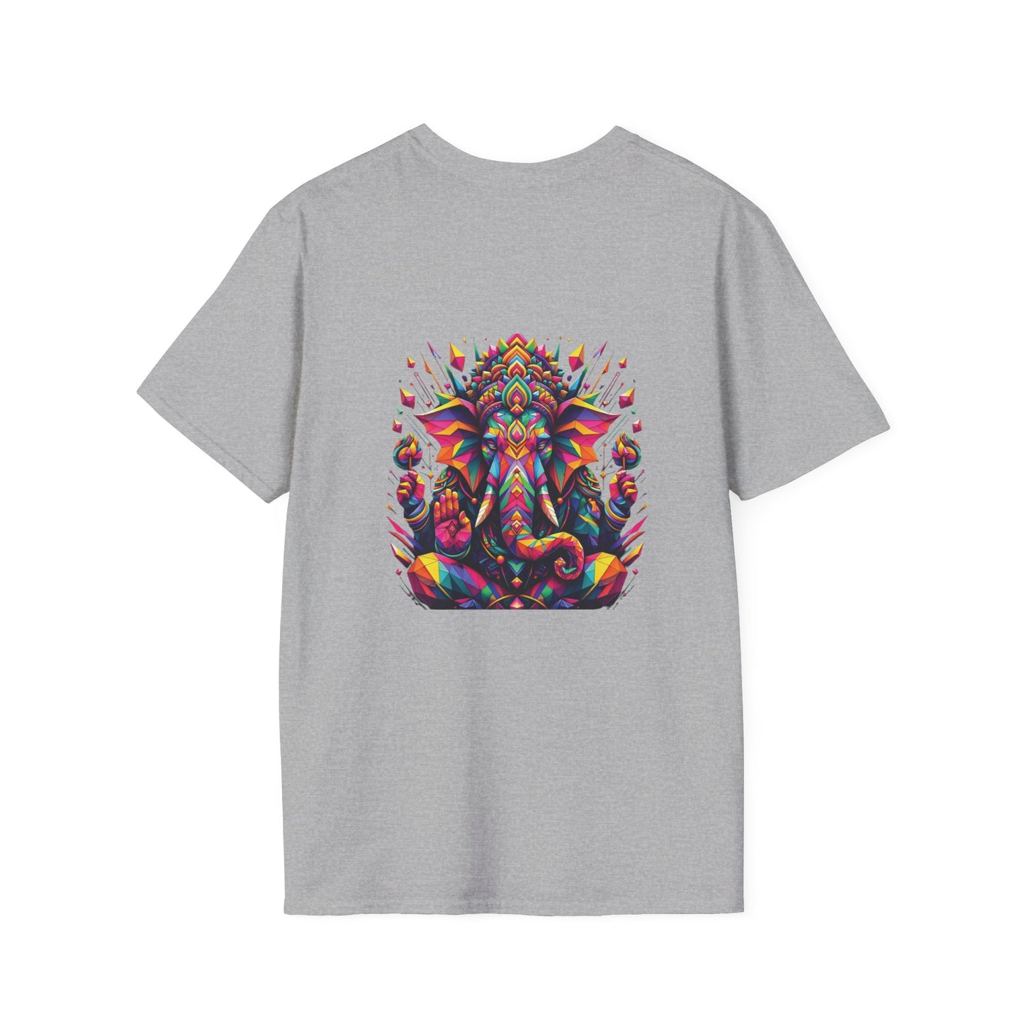 Camiseta Unisex Ganesh Geométrico Multicolor