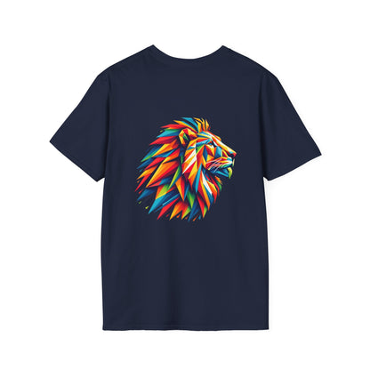 León Geométrico Multicolor - Camiseta Unisex