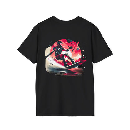 Camiseta Unisex "Moonlit Wakeboard"