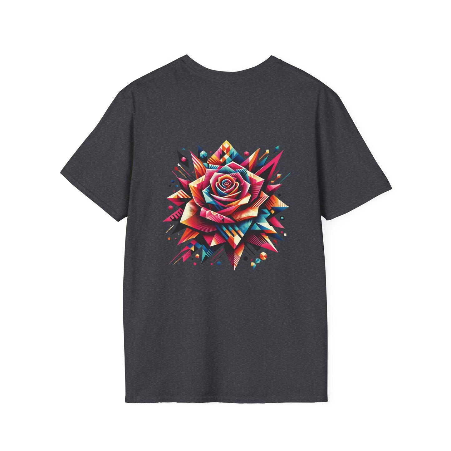 Rosa Geométrica - Camiseta Multicolor