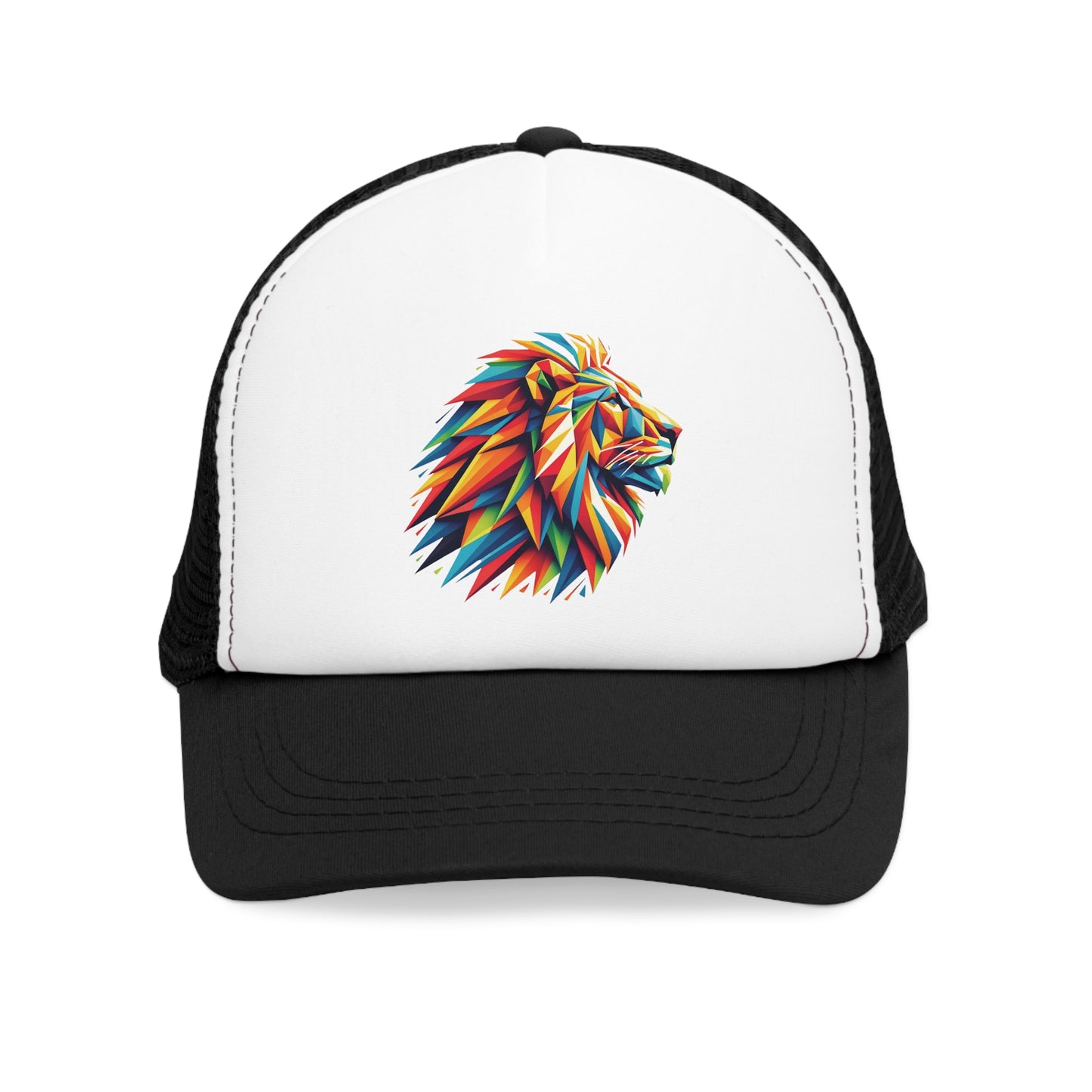 Gorra de Malla "León Geométrico Multicolor"