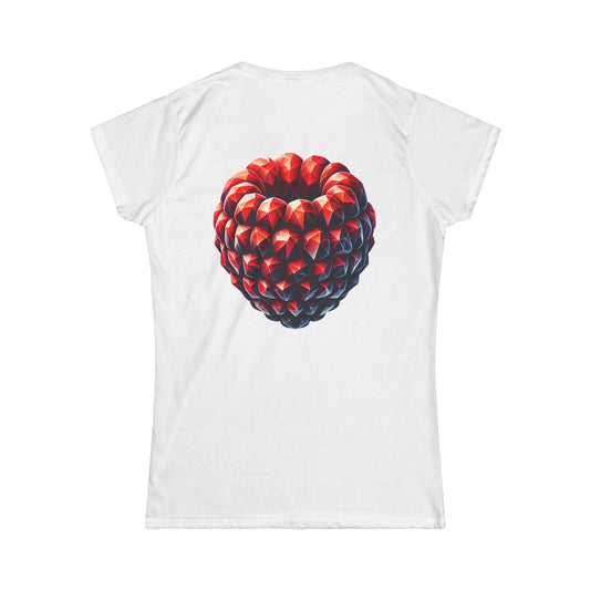 Camiseta para Mujer "Corazón de Frambuesa"