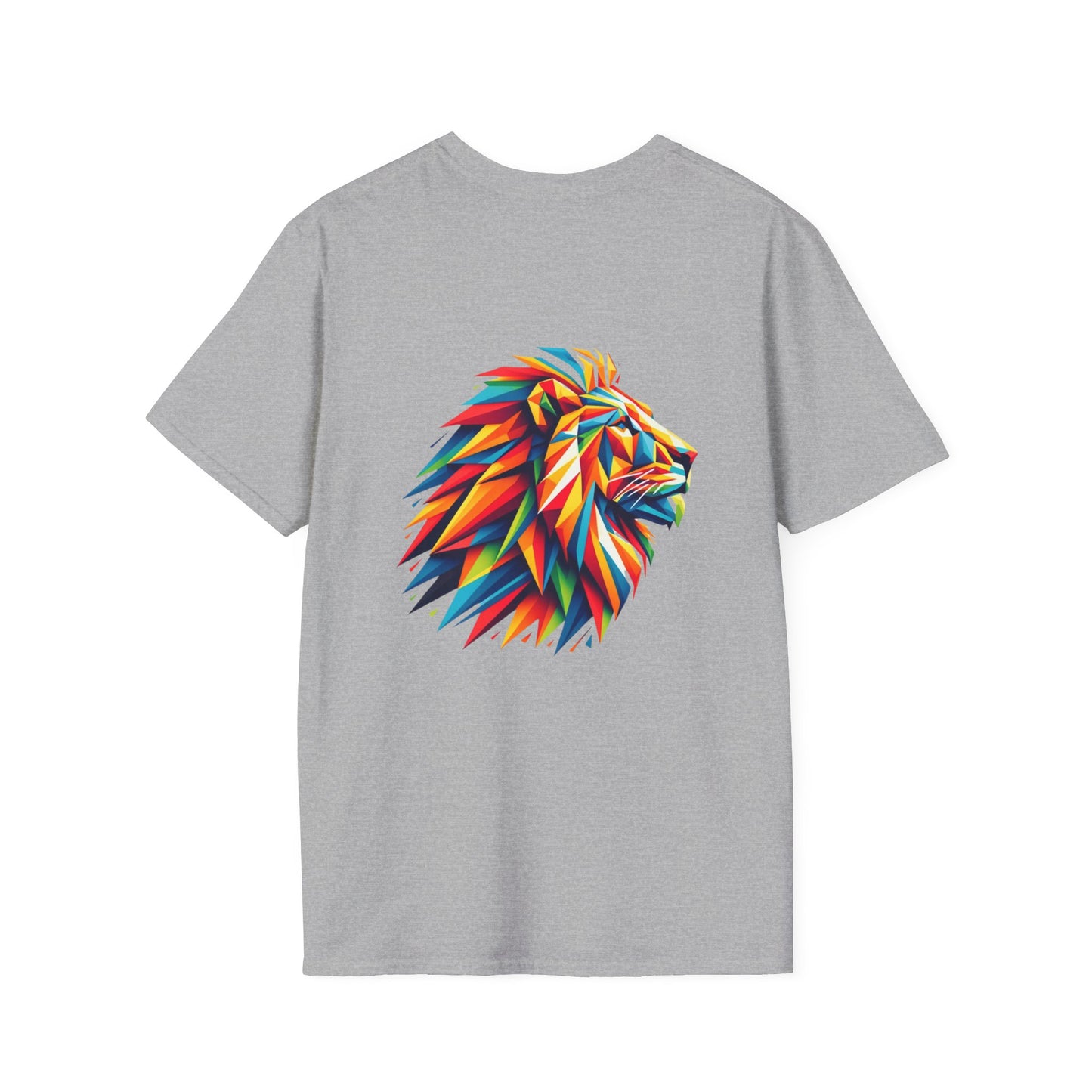 León Geométrico Multicolor - Camiseta Unisex