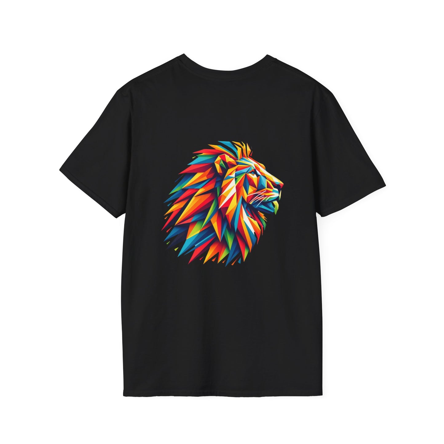 León Geométrico Multicolor - Camiseta Unisex