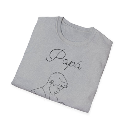 Vínculo Paterno - Camiseta con Dibujo de Padre y Bebé