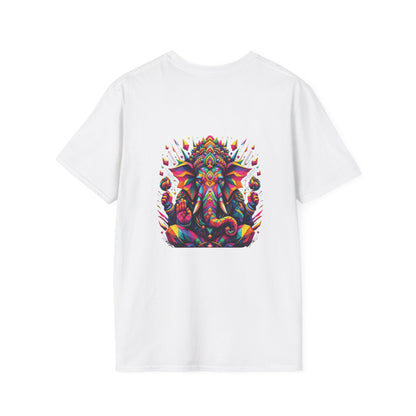 Camiseta Unisex Ganesh Geométrico Multicolor