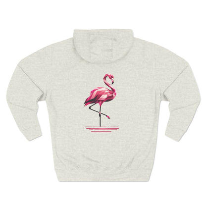 Sudadera Elegancia Flamingo Geométrica