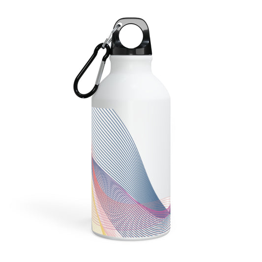 Botella Metálica Ola de Colores de 400ml - Estilo Minimalista