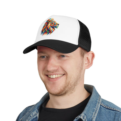 Gorra de Malla "León Geométrico Multicolor"