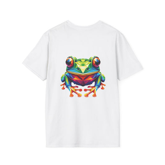 Camiseta Unisex Rana Amazónica de PrintAlchemyst - Explosión de Color