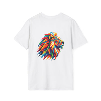 León Geométrico Multicolor - Camiseta Unisex