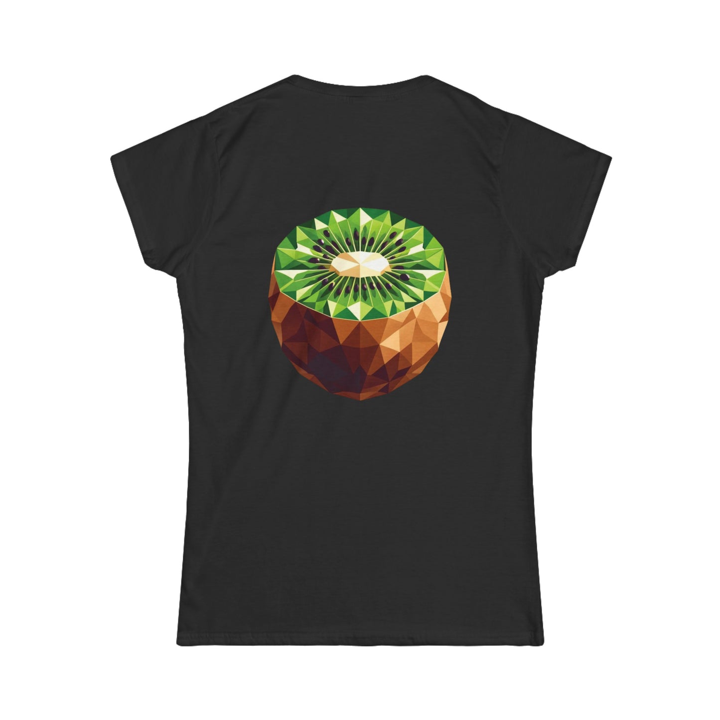 Kiwi Geométrico - Camiseta Estampada para Mujer