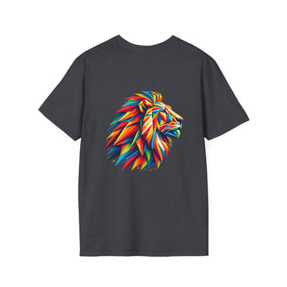 León Geométrico Multicolor - Camiseta Unisex